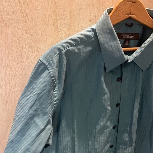 Men's Kenneth Cole Reaction Shirt Top button down size Extra Large 17.5 (34-35) - Picture 3 of 6